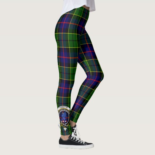 Scotstee Clan Forsyth Crest Tartan Vrouwen Legging (Rechts)