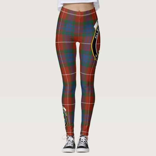 Scotstee Clan Fraser Ancient Crest Tartan Vrouwen Leggings (Voorkant)