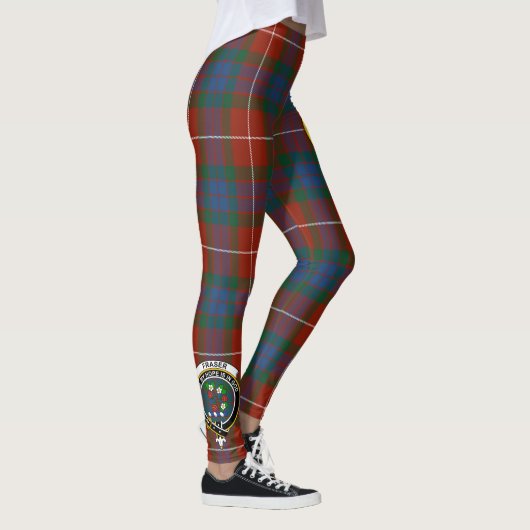 Scotstee Clan Fraser Ancient Crest Tartan Vrouwen Leggings (Rechts)