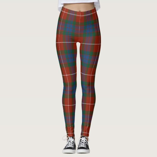 Scotstee Clan Fraser Ancient Tartan Women Leggings (Voorkant)