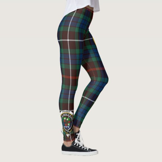 Scotstee Clan Fraser Hunting Ancient Crest Tartan Leggings (Rechts)