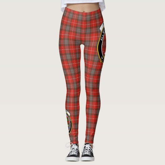 Scotstee Clan Fraser Weathered Crest Tartan Vrouwe Leggings