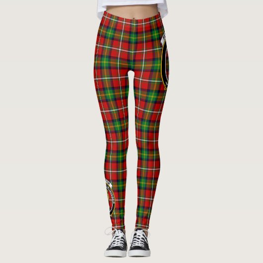 Scotstee Clan Fullerton Crest Tartan Vrouwen Legge Leggings (Voorkant)