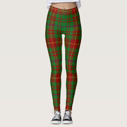 Scotstee Clan Fulton Tartan Vrouwelijke Leggings (Voorkant)