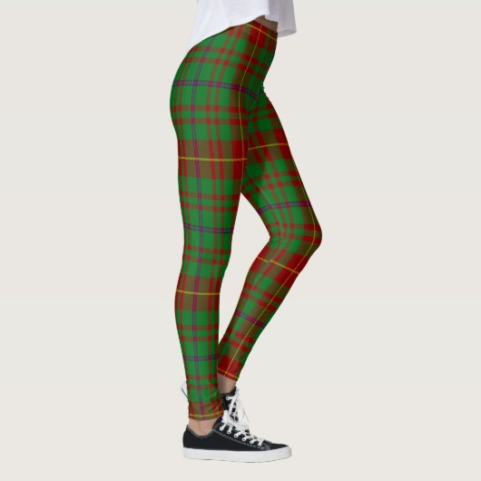 Scotstee Clan Fulton Tartan Vrouwelijke Leggings (Rechts)