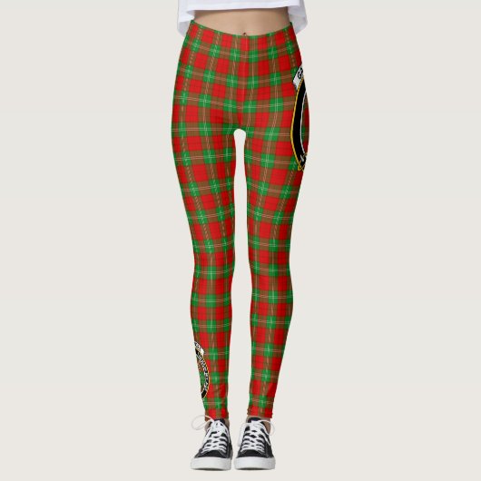 Scotstee Clan Gartshore Crest Tartan Vrouwen Legge Leggings (Voorkant)