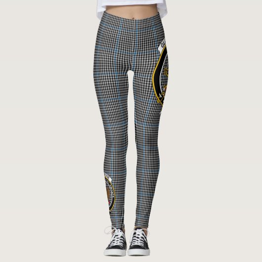 Scotstee Clan Gladstone Hunting Crest Tartan Vrouw Leggings (Voorkant)