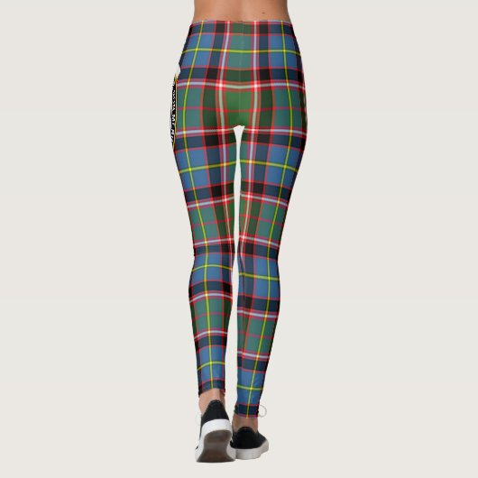 Scotstee Clan Glass Crest Tartan Vrouwen Leggings (Achterkant)