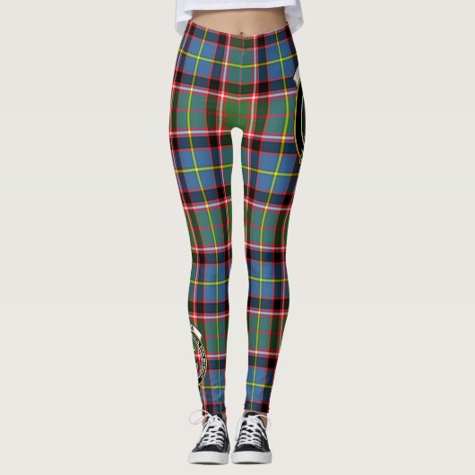 Scotstee Clan Glass Crest Tartan Vrouwen Leggings (Voorkant)