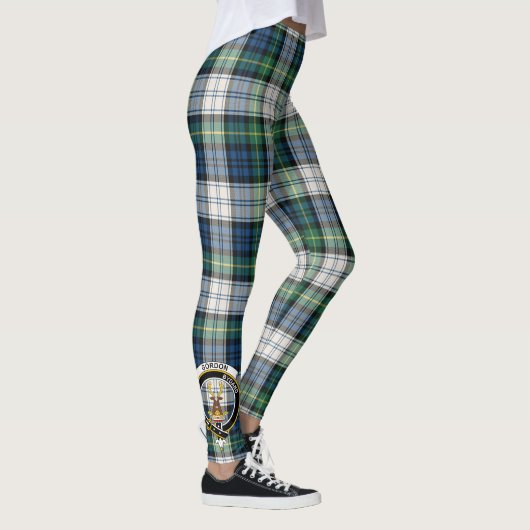 Scotstee Clan Gordon Dress Ancient Crest Tartan Leggings (Rechts)