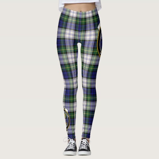 Scotstee Clan Gordon Dress Modern Crest Tartan Leggings (Voorkant)