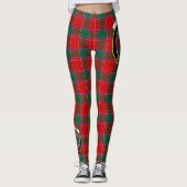Scotstee Clan Gordon of Abergeldie Crest Tartan Le Leggings (Voorkant)