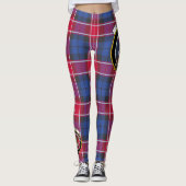 Scotstee Clan Graham of Menteith Pink Crest Tartan Leggings (Voorkant)