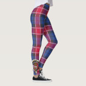 Scotstee Clan Graham of Menteith Pink Crest Tartan Leggings (Rechts)