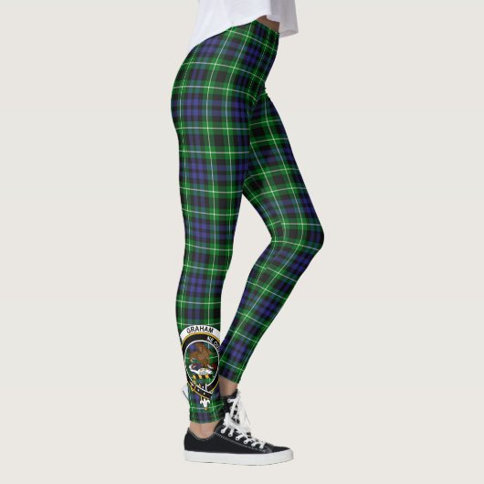 Scotstee Clan Graham of Montrose Crest Tartan Wome Leggings (Rechts)