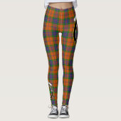 Scotstee Clan Grant of Edinchat Crest Tartan Women Leggings (Voorkant)