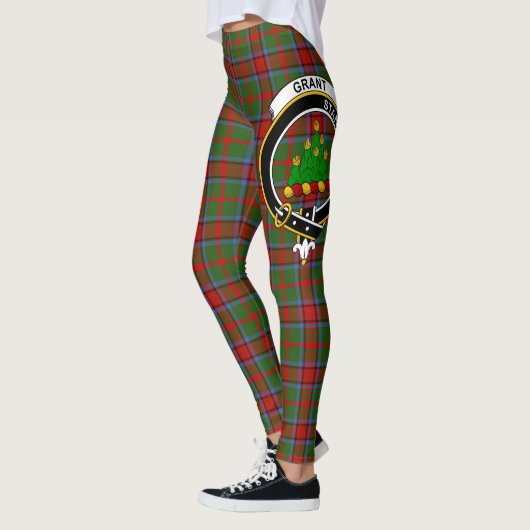 Scotstee Clan Grant of Monymusk Crest Tartan Women Leggings (Links)