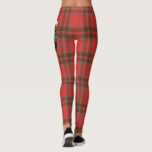 Scotstee Clan Grant Weathered Crest Tartan Vrouwen Leggings (Achterkant)