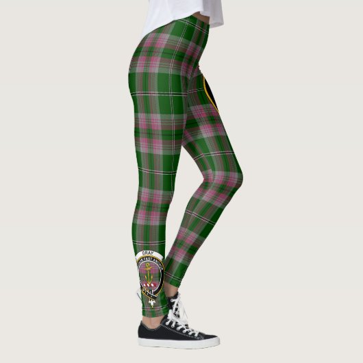 Scotstee Clan Grey Crest Tartan Vrouwen Leggings (Rechts)