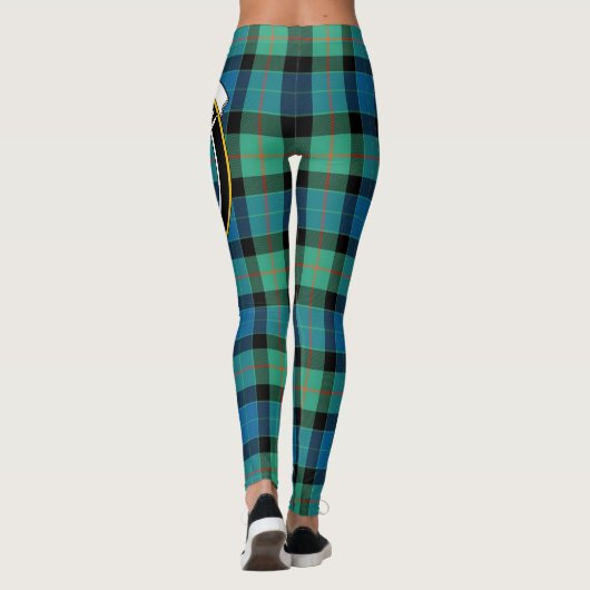 Scotstee Clan Gunn Ancient Crest Tartan Vrouwen Leggings (Achterkant)