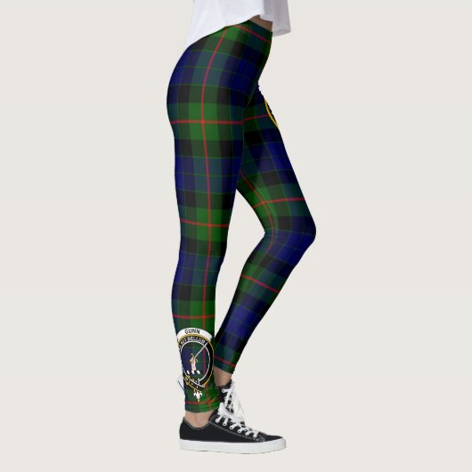 Scotstee Clan Gunn Crest Tartan Vrouwen Leggings (Rechts)