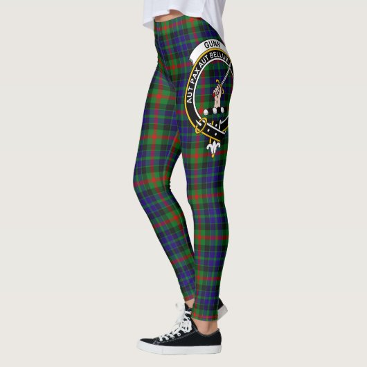 Scotstee Clan Gunn Modern Crest Tartan Vrouwen Leggings (Links)