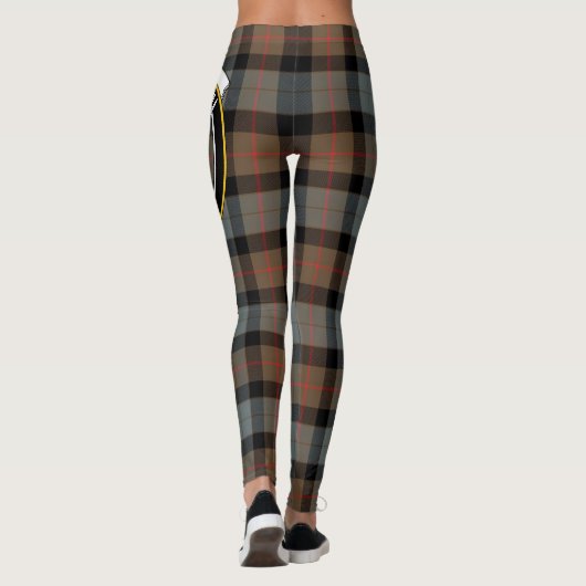Scotstee Clan Gunn Weathered Crest Tartan Vrouwen Leggings (Achterkant)