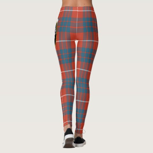 Scotstee Clan Hamilton Ancient Crest Tartan Vrouwe Leggings (Achterkant)
