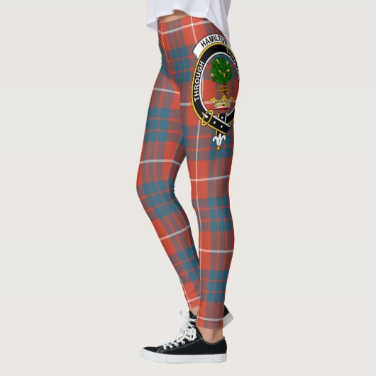 Scotstee Clan Hamilton Ancient Crest Tartan Vrouwe Leggings (Links)