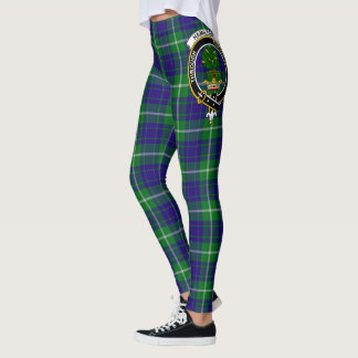 Scotstee Clan Hamilton Hunting Crest Tartan Vrouwe Leggings