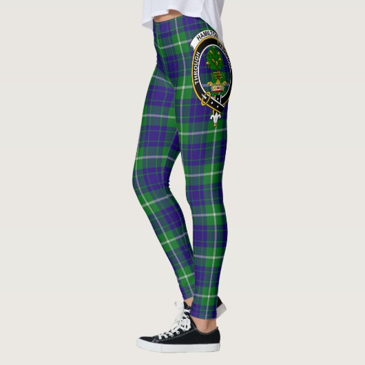 Scotstee Clan Hamilton Hunting Crest Tartan Vrouwe Leggings (Links)