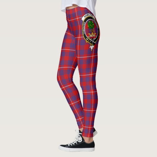 Scotstee Clan Hamilton Modern Crest Tartan Vrouwen Leggings (Links)