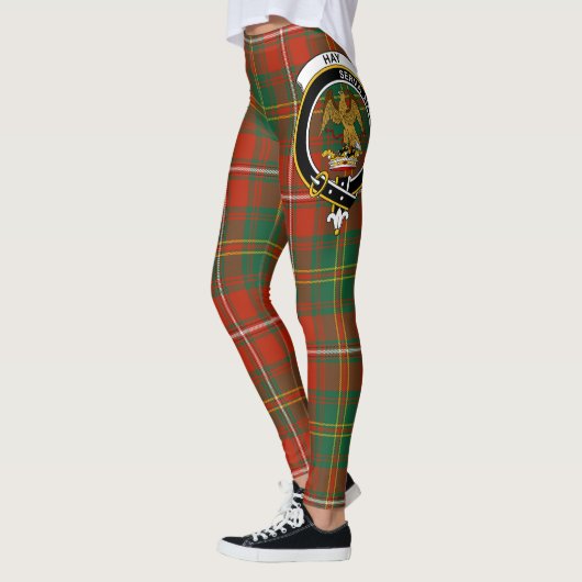 Scotstee Clan Hay Crest Tartan Dames Leggings (Links)