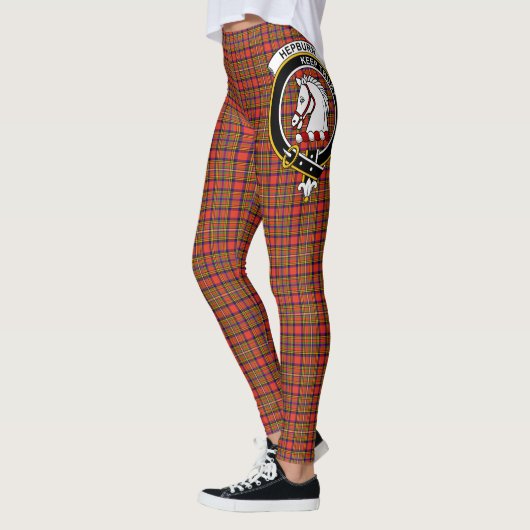 Scotstee Clan Hepburn Modern Crest Tartan Vrouwen Leggings (Links)