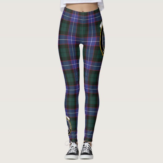 Scotstee Clan Hunter Crest Tartan Vrouwen Leggings (Voorkant)