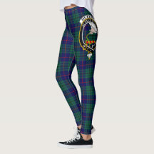 Scotstee Clan Hutton Crest Tartan Vrouwen Leggings