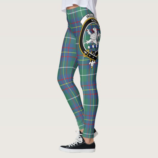 Scotstee Clan Inglis Ancient Crest Tartan Vrouwen Leggings (Links)