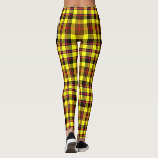 Scotstee Clan Jardine Yellow Crest Tartan Vrouwen Leggings (Achterkant)