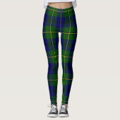 Scotstee Clan Johnson Tartan Vrouwen Leggings (Voorkant)
