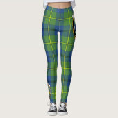 Scotstee Clan Johnston Ancient Crest Tartan Vrouwe Leggings (Voorkant)
