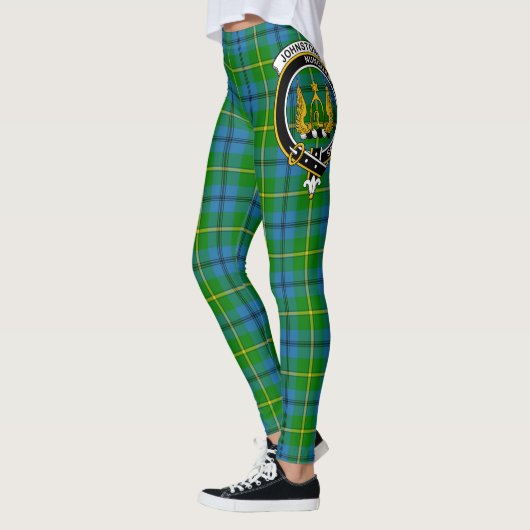 Scotstee Clan Johnston Crest Tartan Women Leggings (Links)