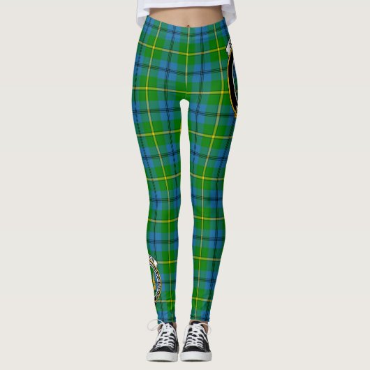 Scotstee Clan Johnston Crest Tartan Women Leggings (Voorkant)