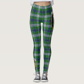 Scotstee Clan Johnston Dress Crest Tartan Vrouwen Leggings (Voorkant)