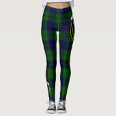 Scotstee Clan Keith Modern Crest Tartan Vrouwen Leggings (Voorkant)