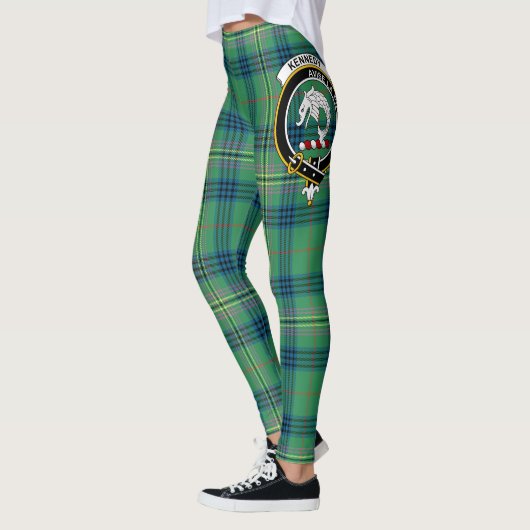 Scotstee Clan Kennedy Ancient Crest Tartan Vrouwen Leggings (Links)
