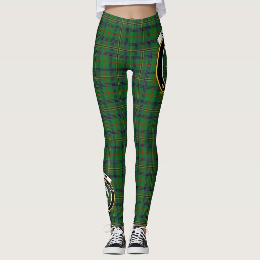 Scotstee Clan Kennedy Hunting Crest Tartan Women Leggings (Voorkant)