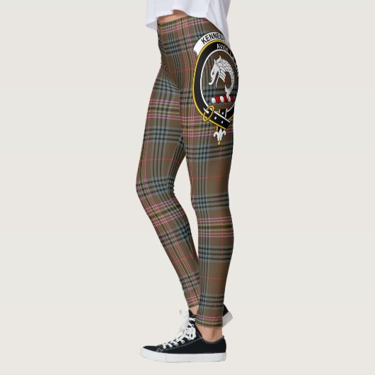 Scotstee Clan Kennedy Weathered Crest Tartan Vrouw Leggings (Links)