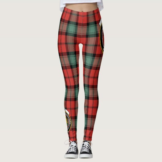 Scotstee Clan Kerr Ancient Crest Tartan Vrouwen Leggings (Voorkant)