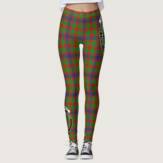 Scotstee Clan Kinninmont Crest Tartan Vrouwen Leggings (Voorkant)