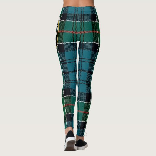 Scotstee Clan Kirkpatrick Crest Tartan Vrouwen Leggings (Achterkant)